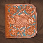 CD Case Carved with Teal Barcground