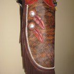 Cow-hide Chink, Silver conchos & spots